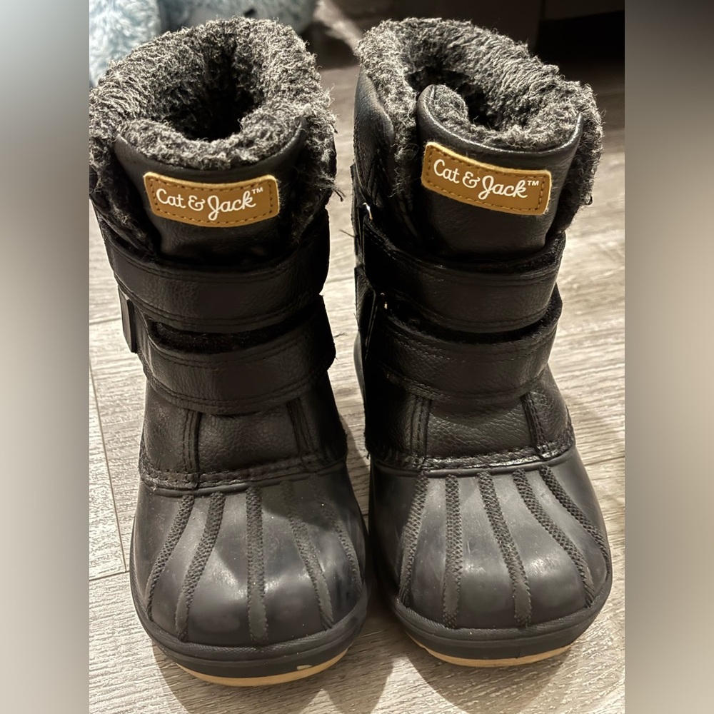 Toddler Cat & Jack Black Snow Boots